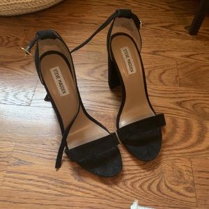 Steve Madden ankle strap block heel shoe